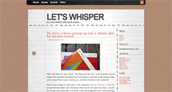 Desktop Screenshot of letswhisper.com
