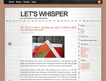 Tablet Screenshot of letswhisper.com